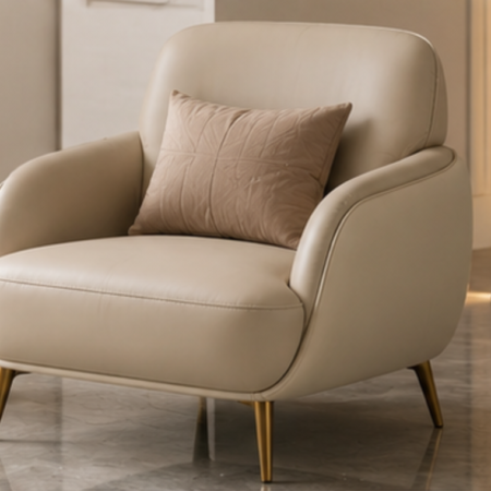Light Luxury Style Single Sofa Chair